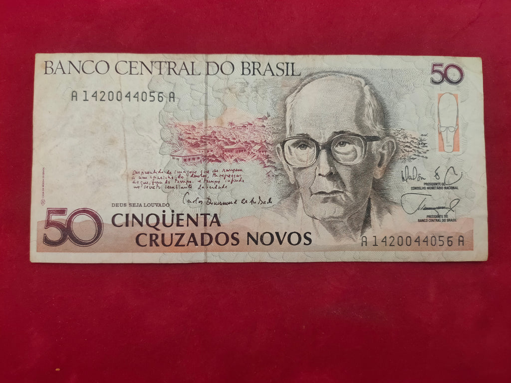 BANK OF BRASIL 50 CRUZADOS (D538)