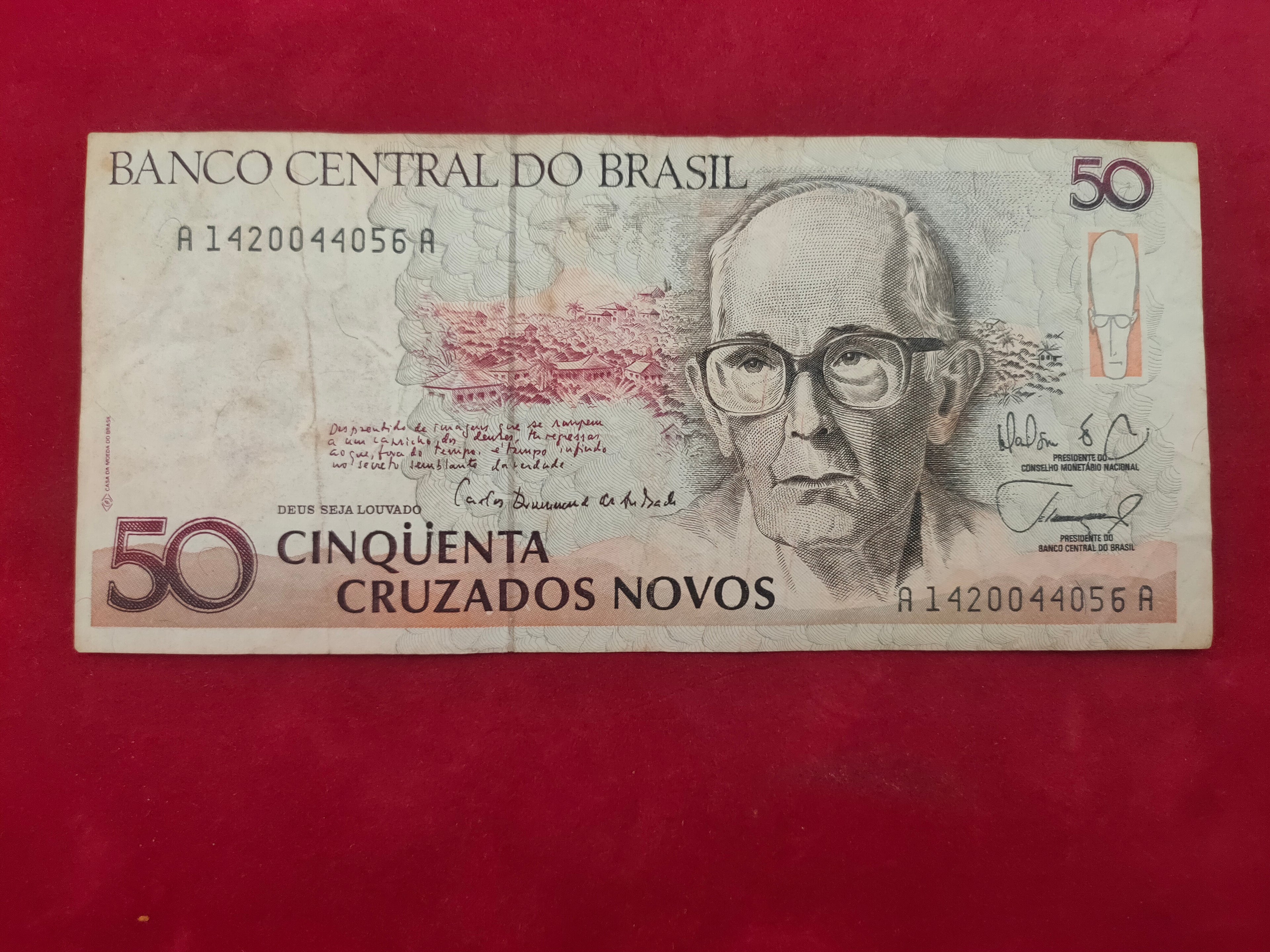BANK OF BRASIL 50 CRUZADOS (D538)