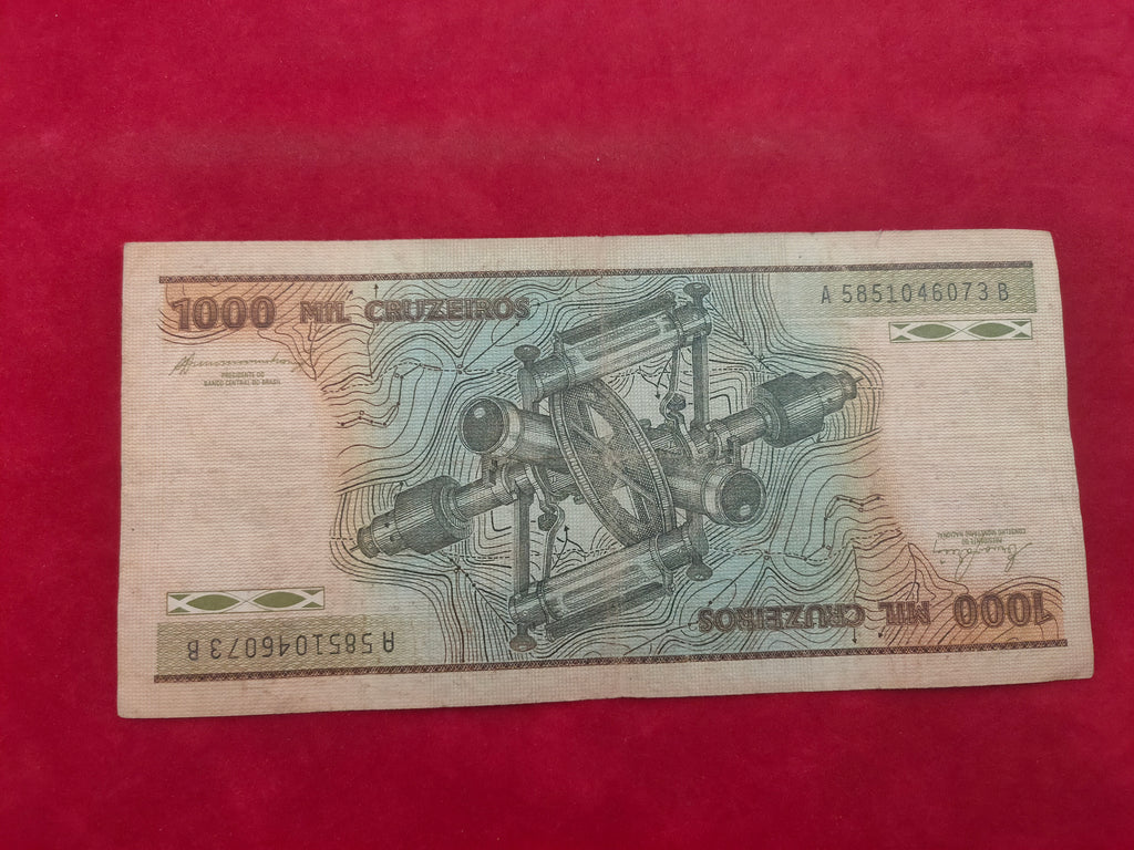 BANK OF BRASIL 1000 CRUZADOS (D538)