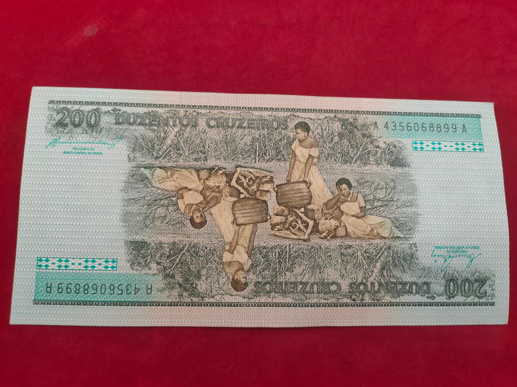 BANK OF BRASIL 200 CRUZADOS (D540)