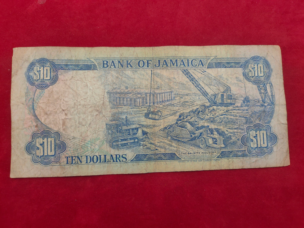 BANK OF JAMAICA 10 DOLLARS (Y258)