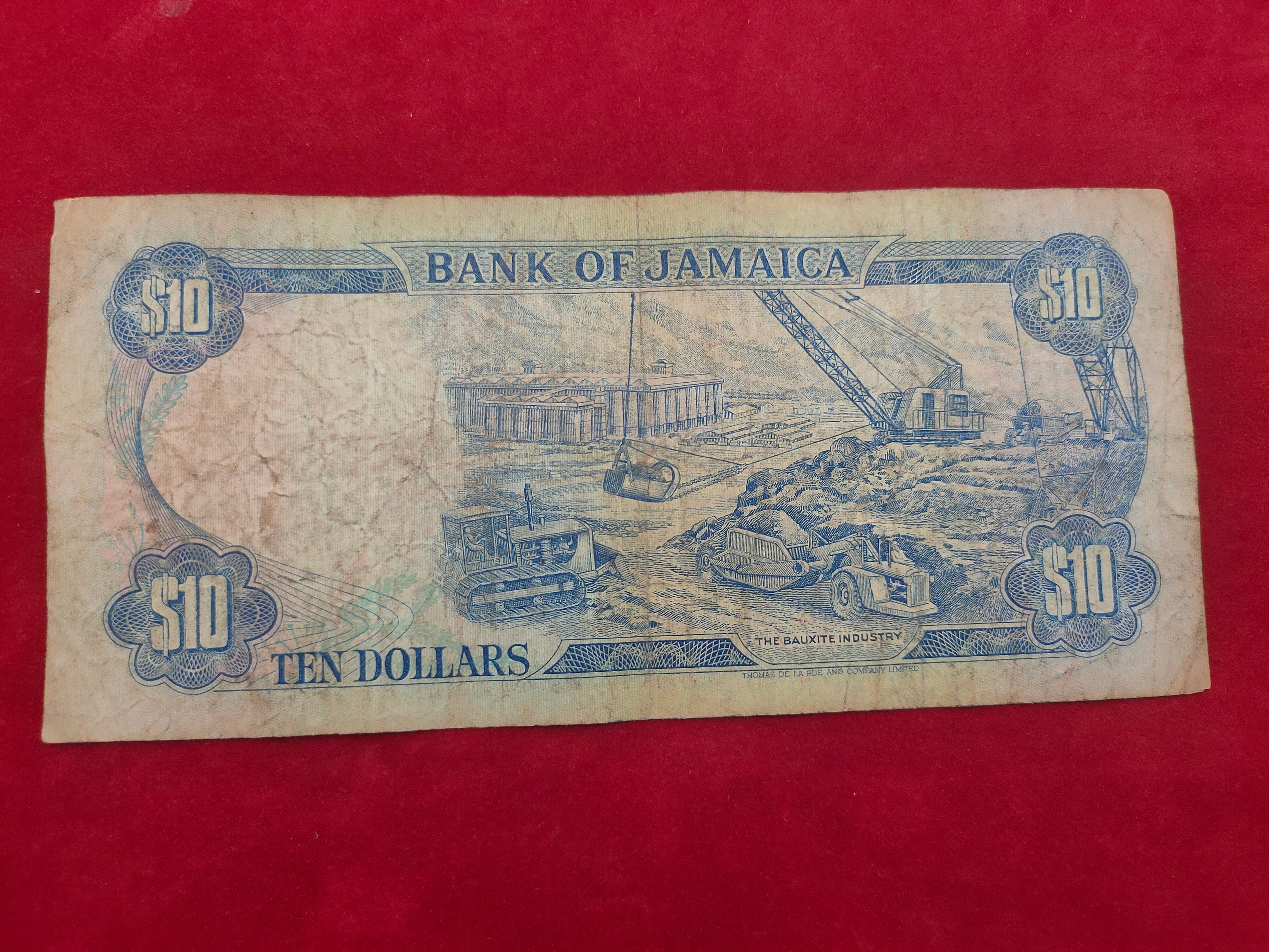 BANK OF JAMAICA 10 DOLLARS (Y258)