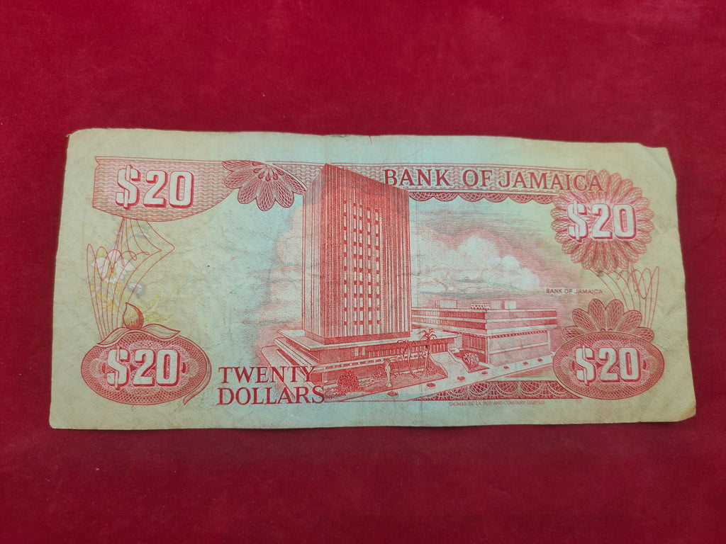 BANK OF JAMAICA 20 DOLLARS (Y258)