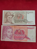 BANK OF YUGOSLAVIA 20000, 100000  DINARA (V443)