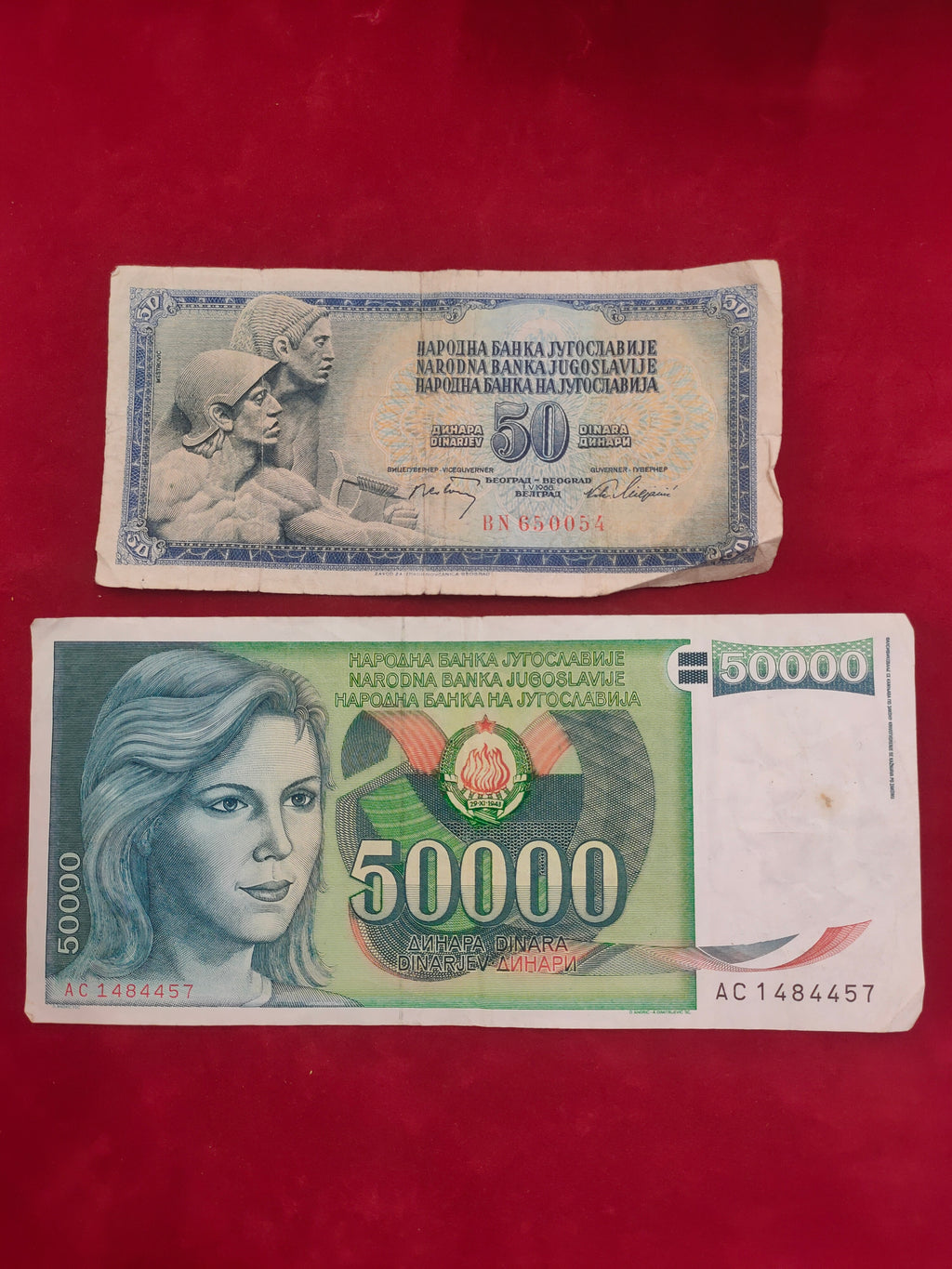BANK OF YUGOSLAVIA 50, 50000 DINARA (V443)