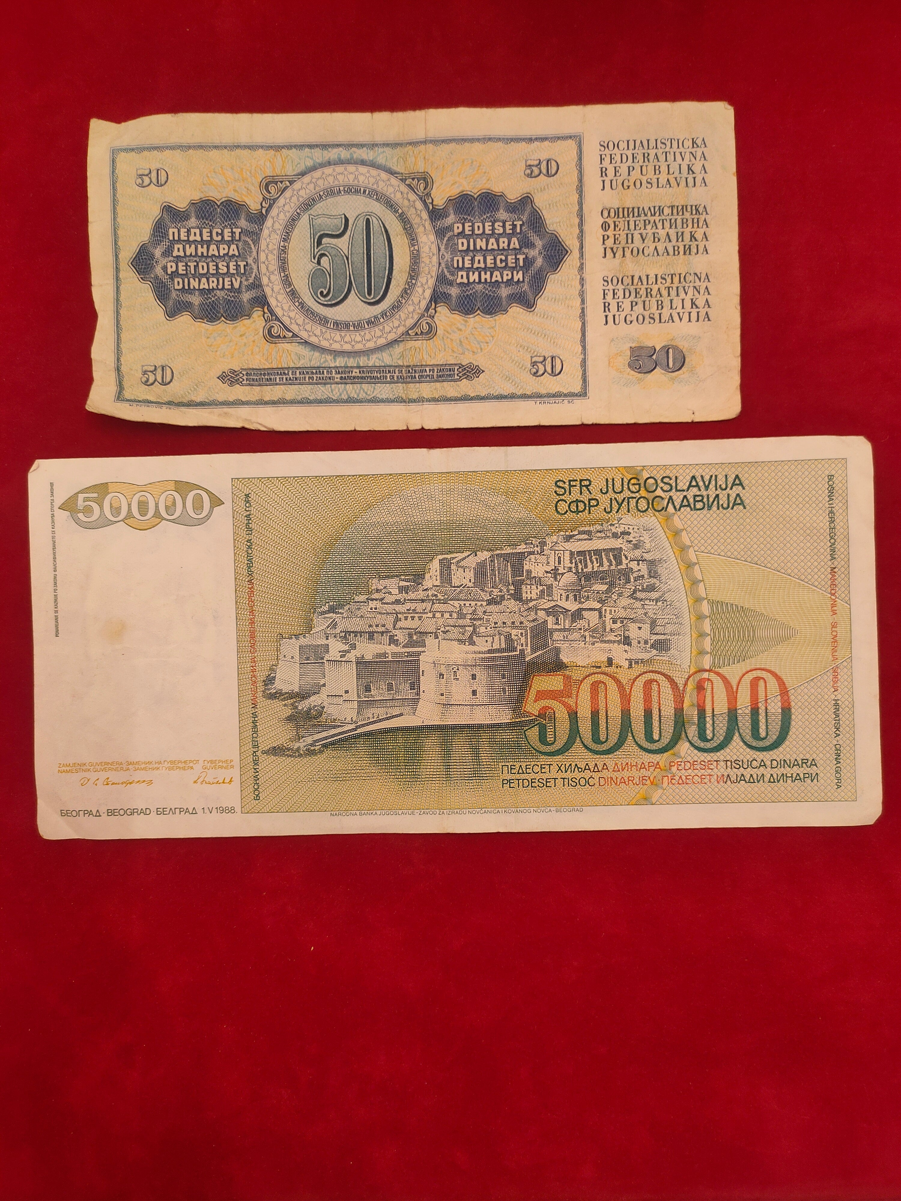 BANK OF YUGOSLAVIA 50, 50000 DINARA (V443)