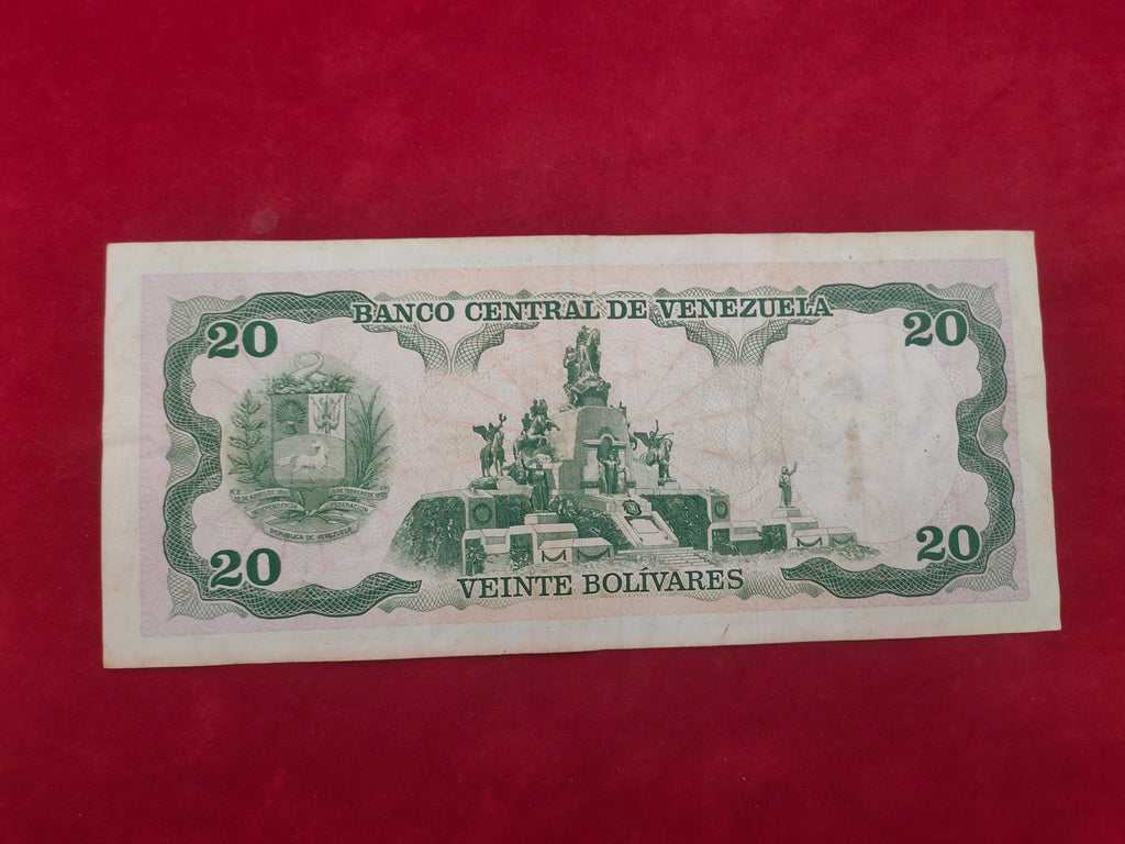 BANK OF VENEZUELA 20 BOLIVARES (D708)