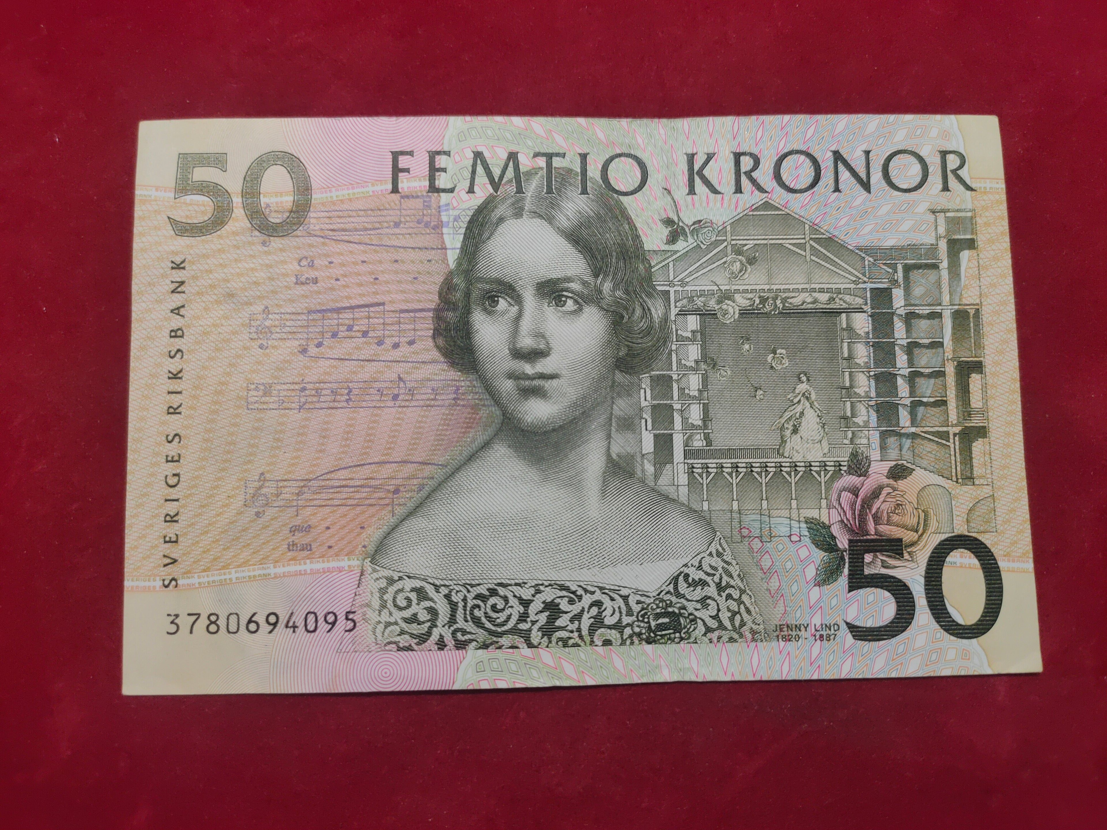 BANK OF SWEDEN 50 KRONOR (D843)