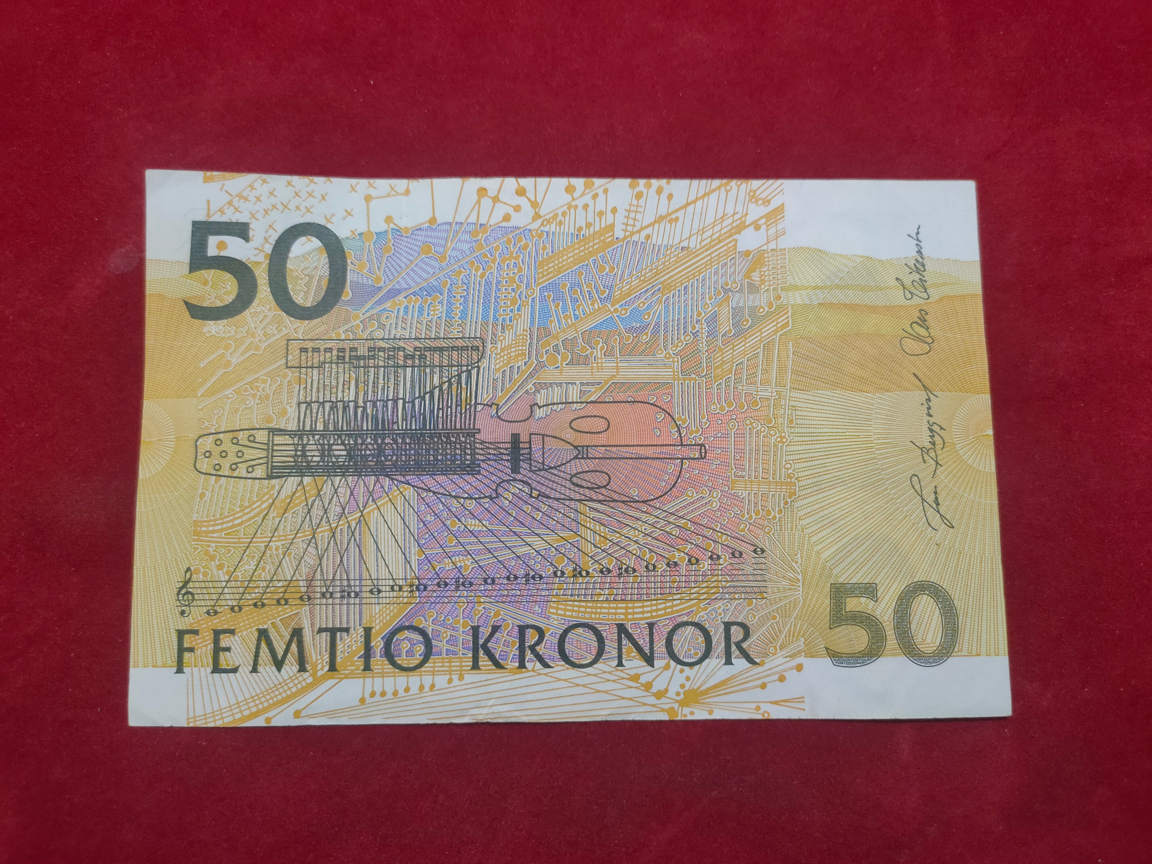 BANK OF SWEDEN 50 KRONOR (D843)