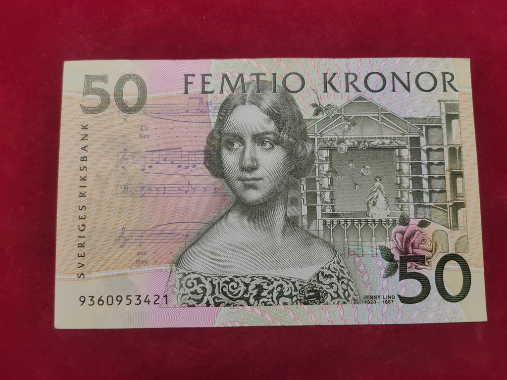 BANK OF SWEDEN 50 KRONOR (D844)