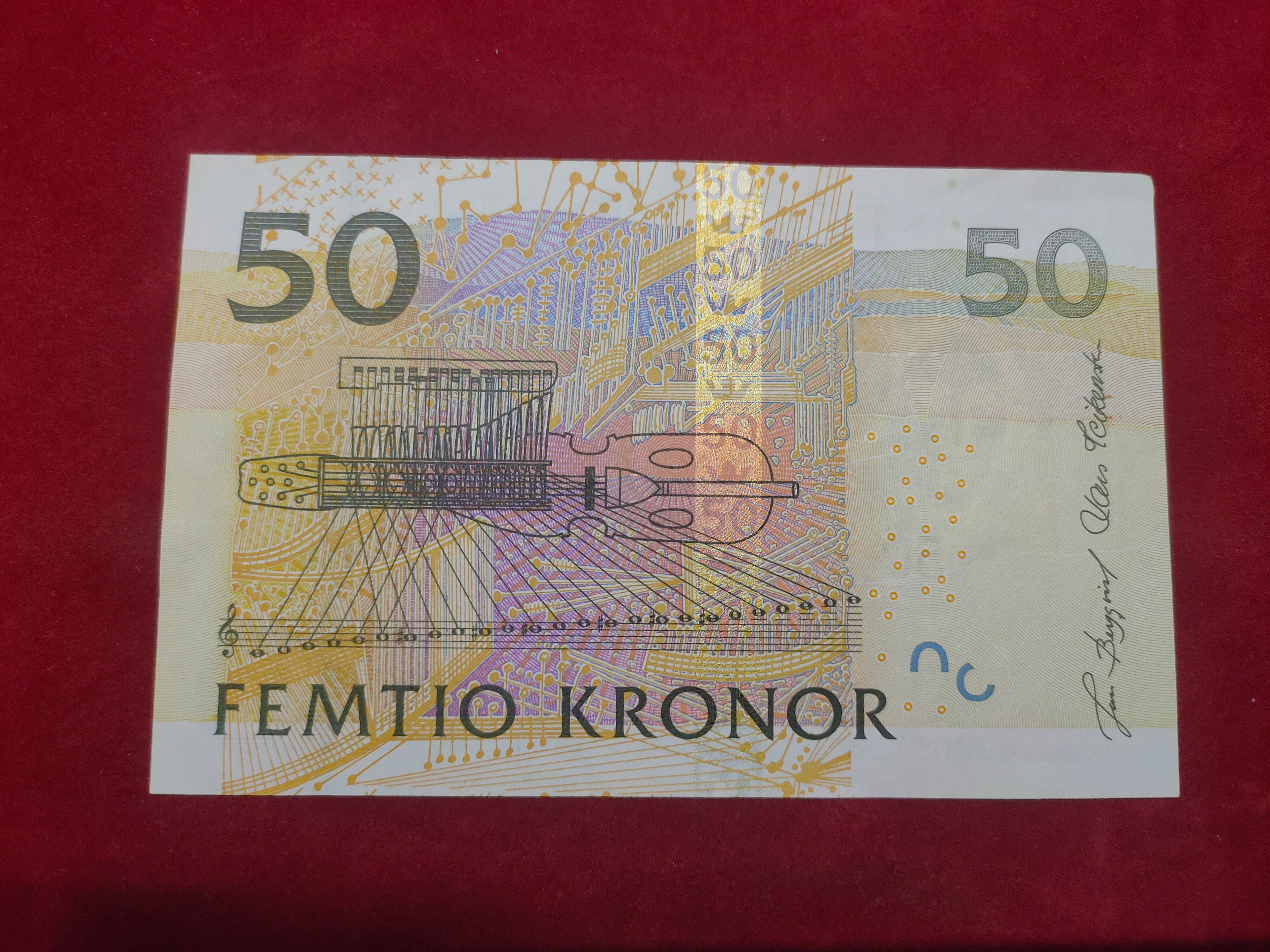 BANK OF SWEDEN 50 KRONOR (D845)