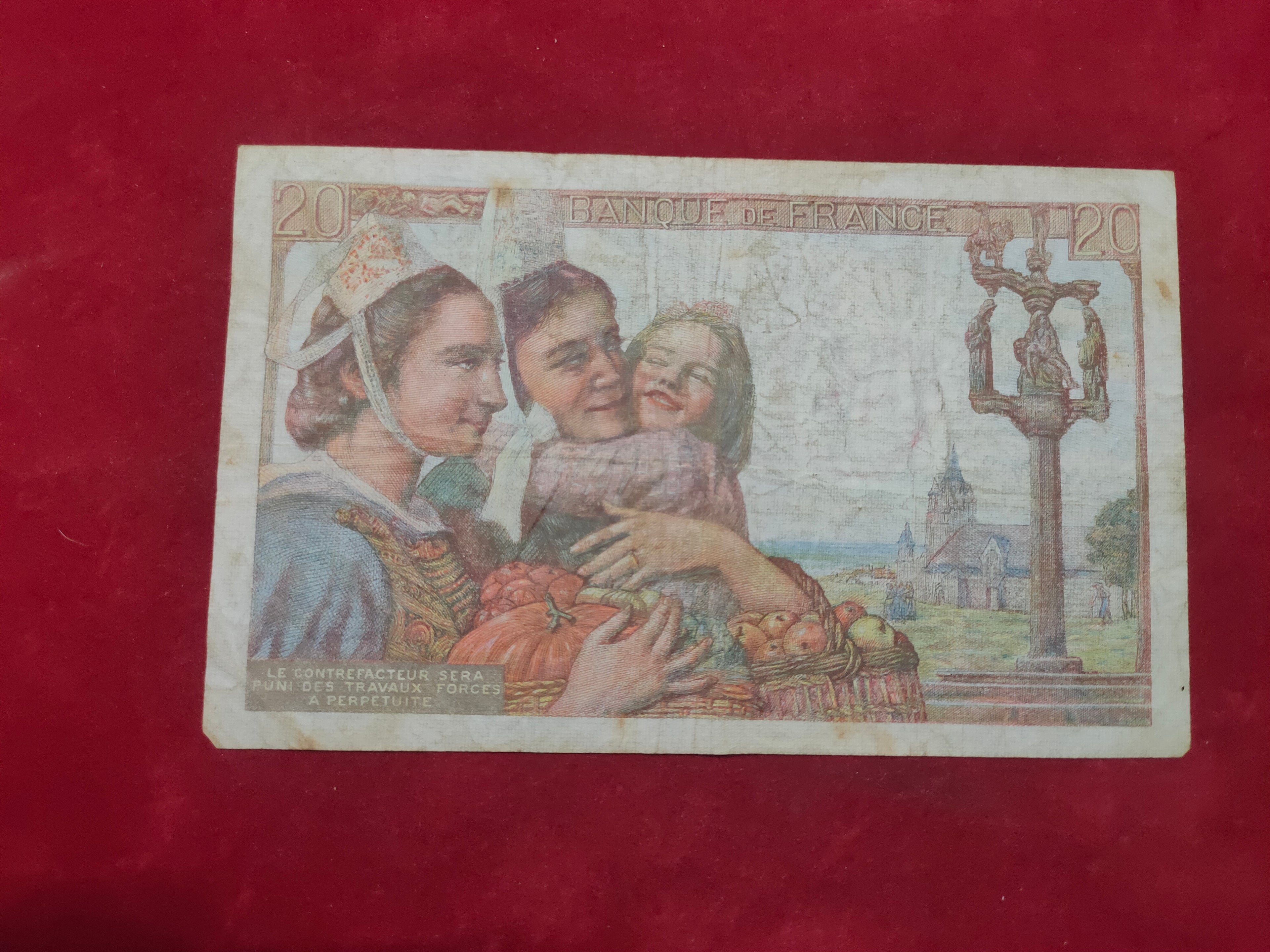 BANK OF FRANCE 20  FRANCS