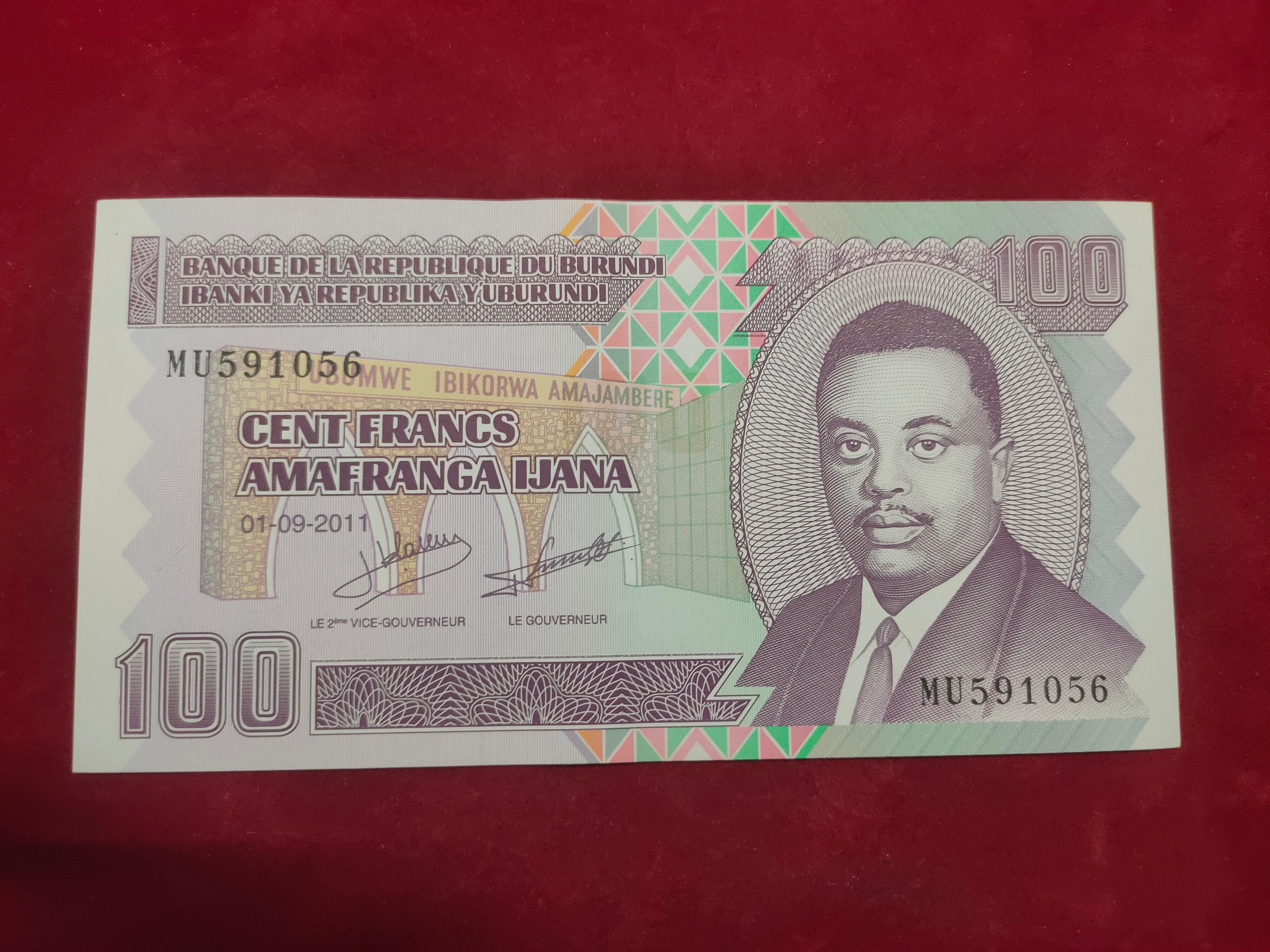 BANK OF BURUNDI 100 CENT