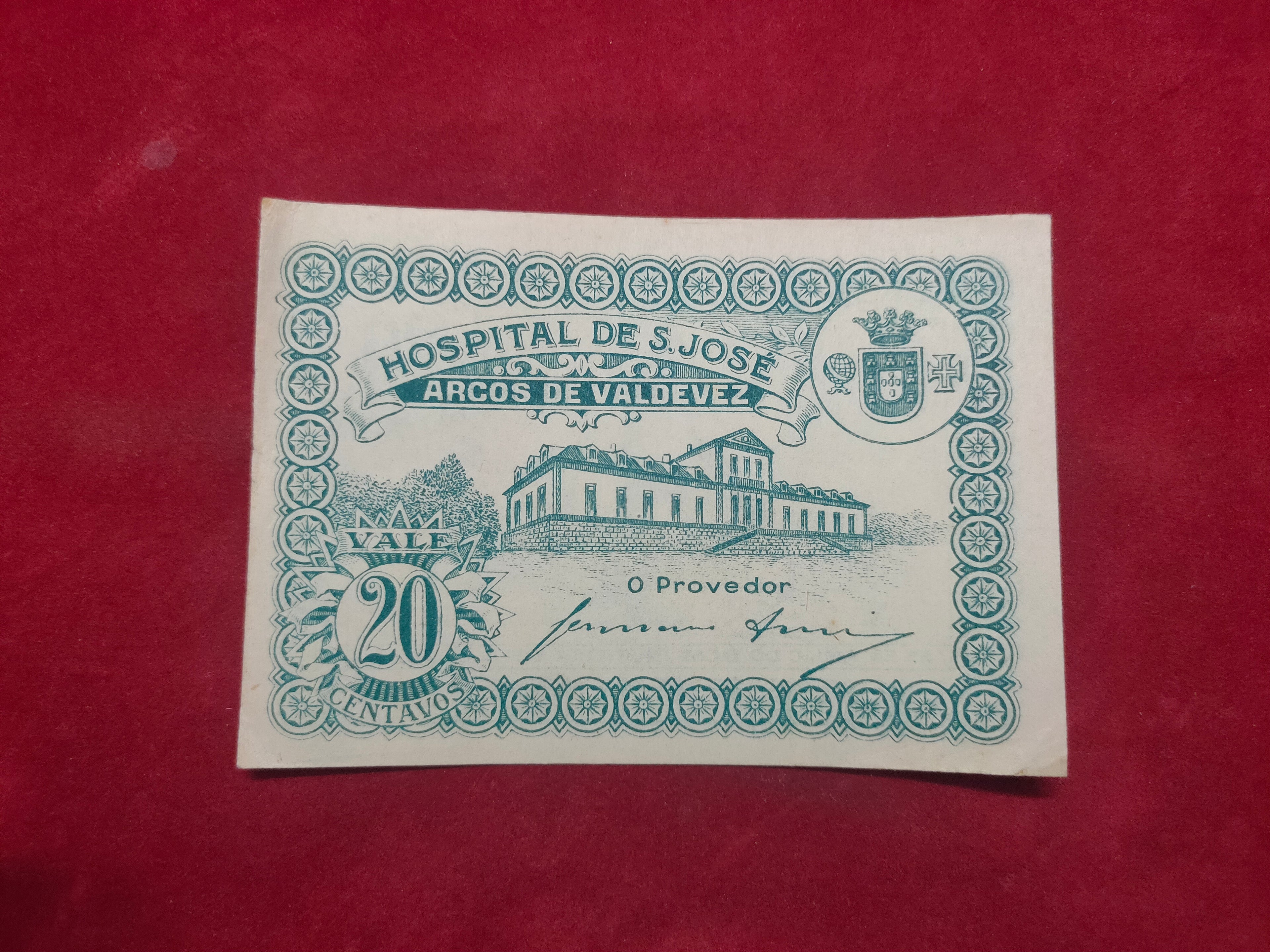 BANK OF MUNICIPALITY 20 CENTAVOS