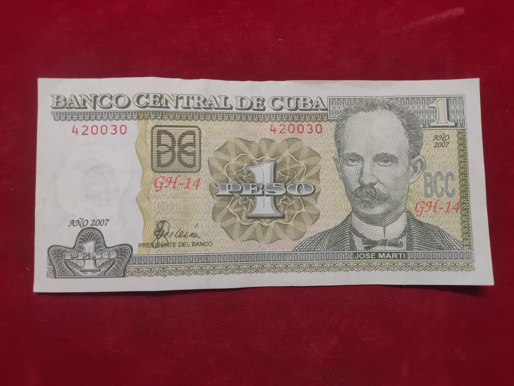 BANK OF CUBA 1 PESOS