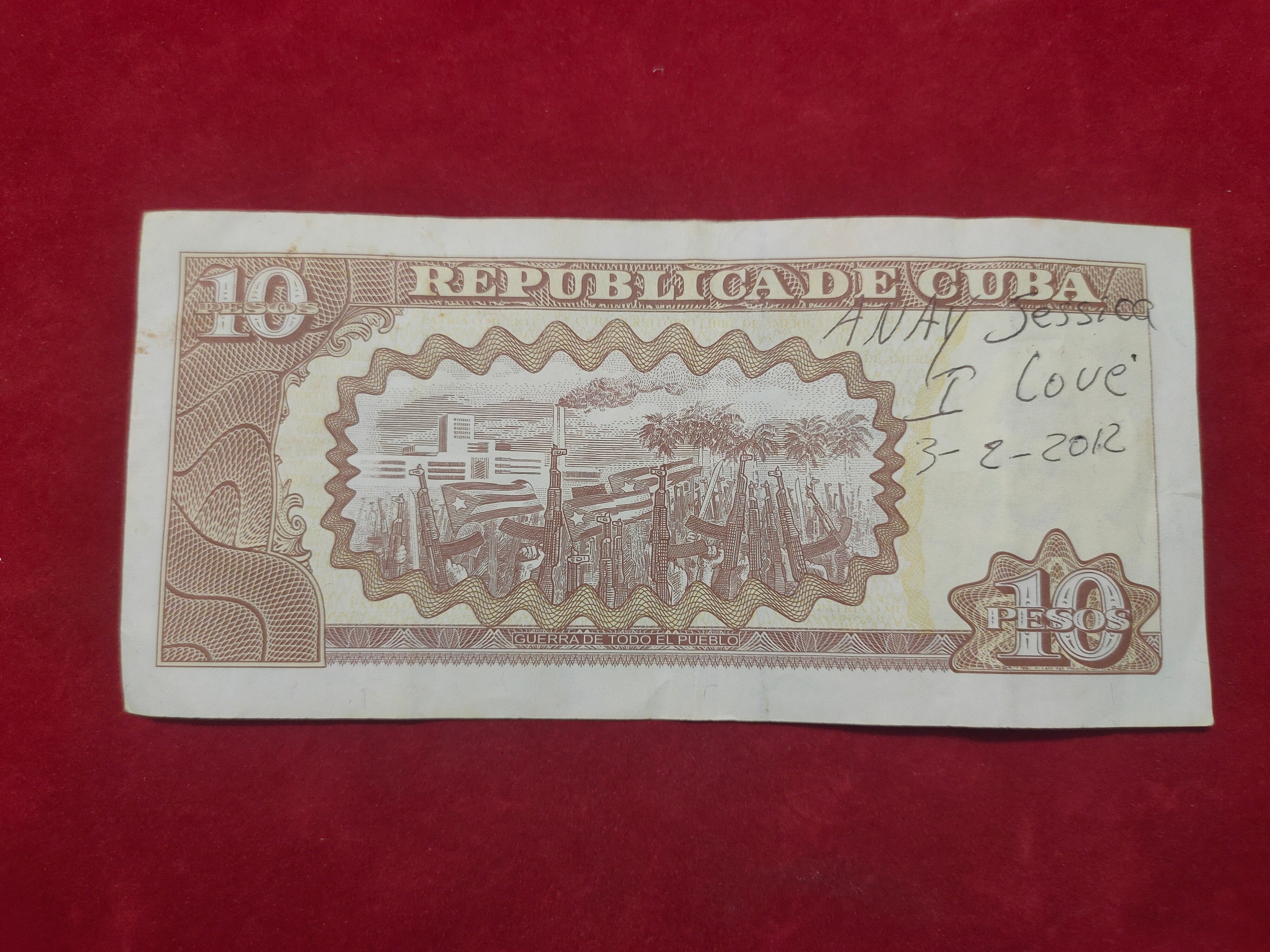 CENTRAL BANK OF CUBA 10 PESOS
