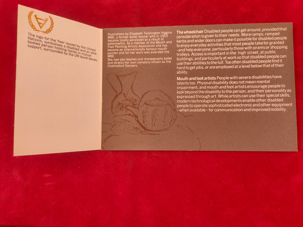 1981, International Year of Disabled People, Stamps