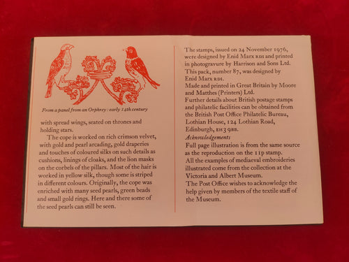 1976 PHQ 19 Christmas. Excellent condition. Unused.
