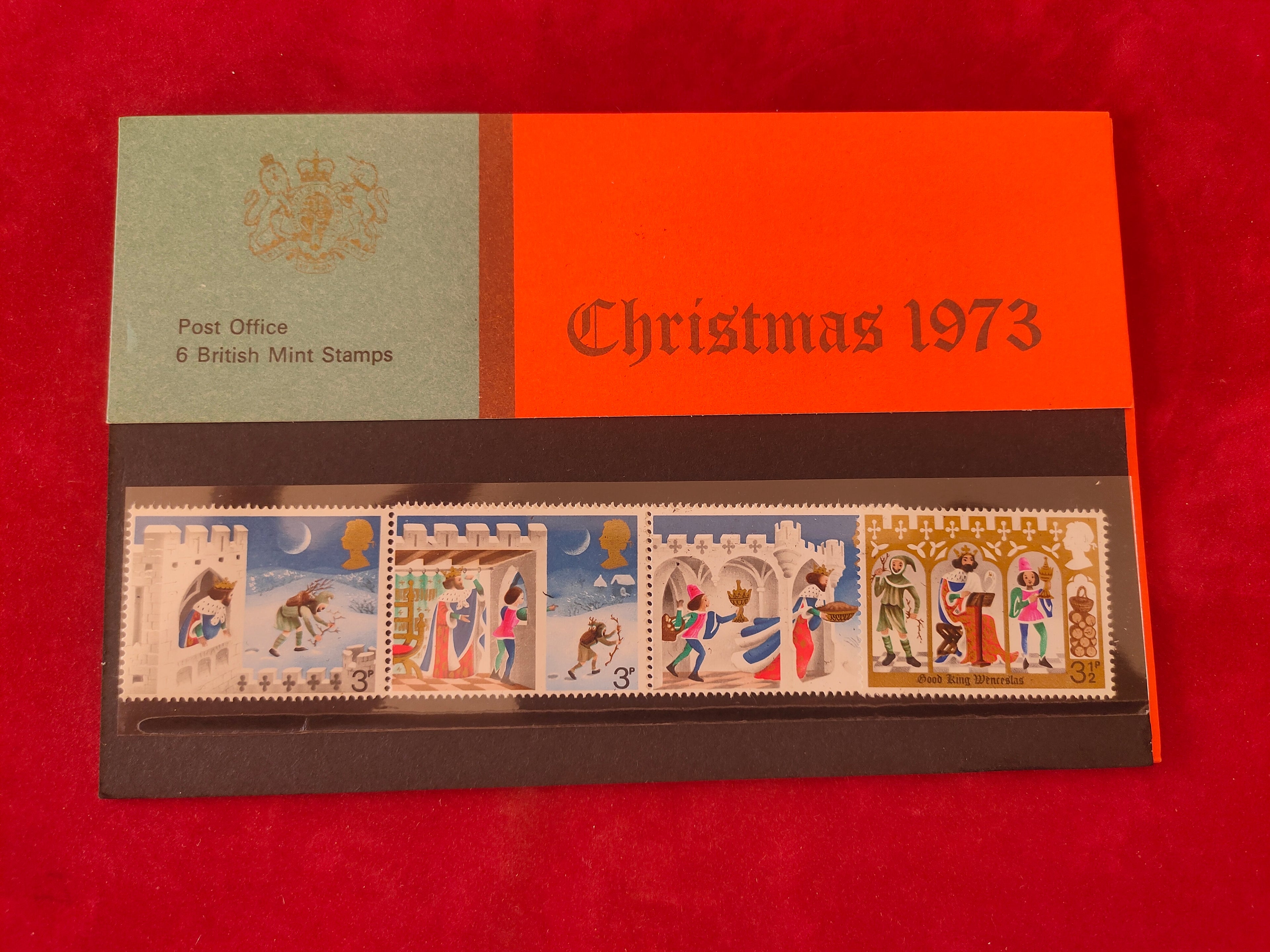 GREAT BRITAIN #709-714 1973 CHRISTMAS F-VF USED b