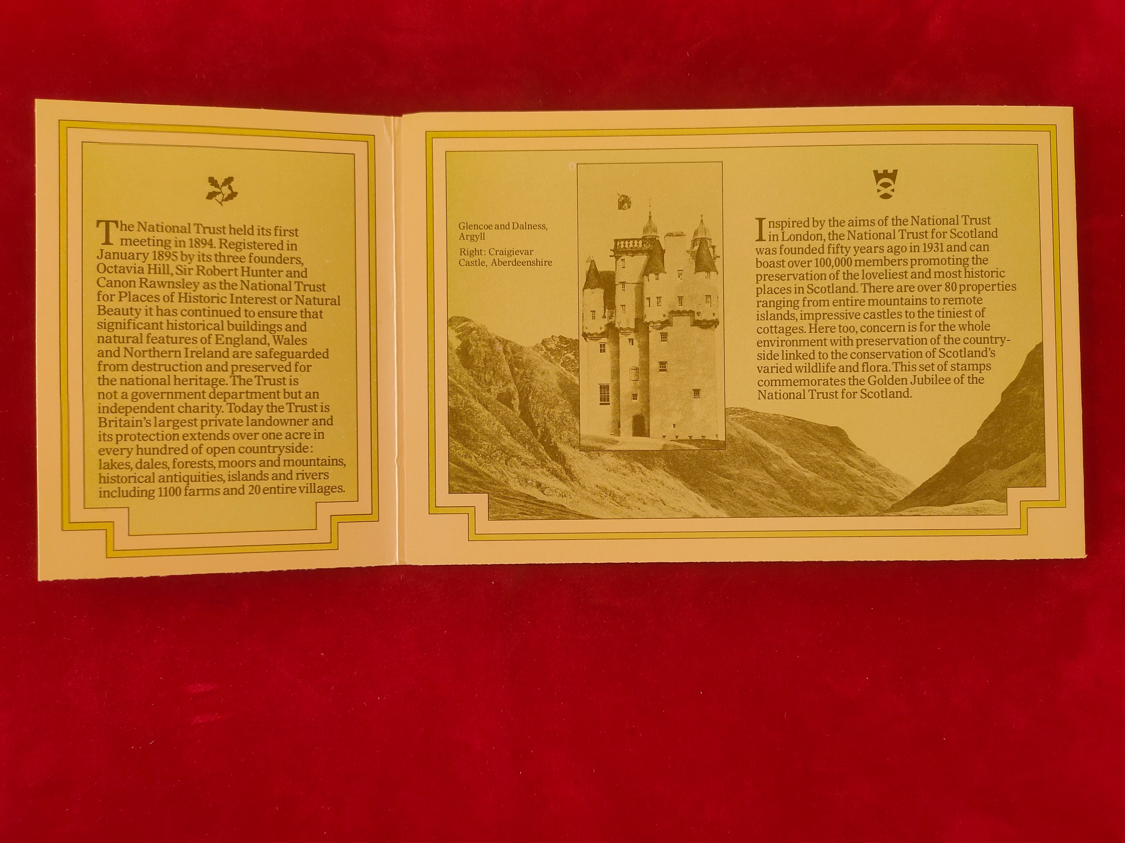 GB 1981 NATIONAL TRUST PRESENTATION PACK 127 SG 1155-1159 MINT STAMP SET # 127