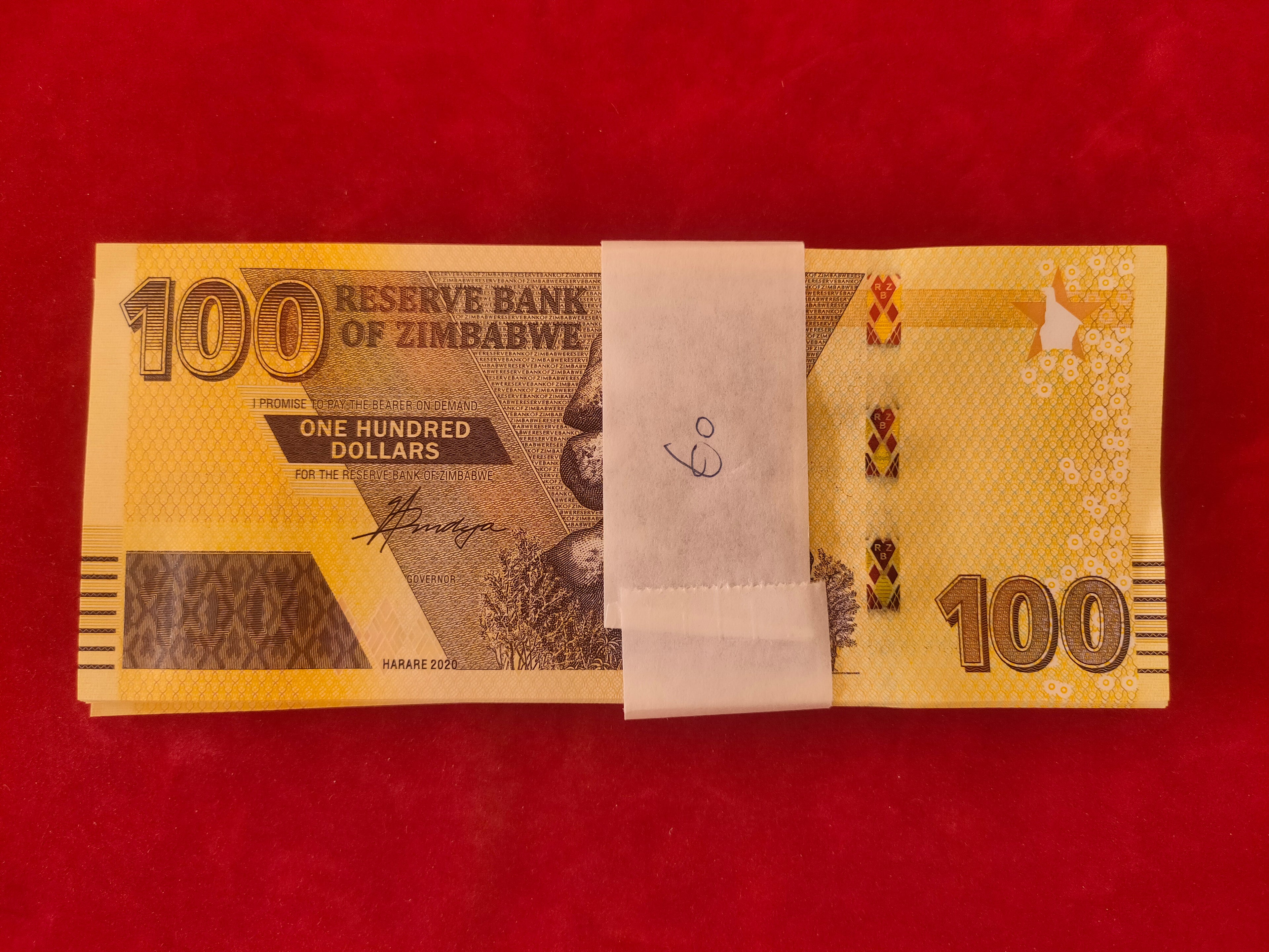 BANK OF ZIMBABWE 100 DOLLARS (457)