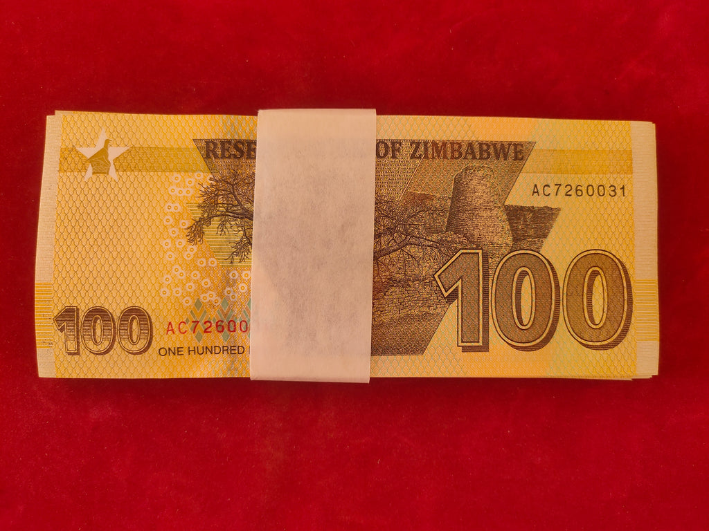 BANK OF ZIMBABWE 100 DOLLARS (457)