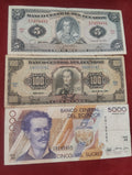 CENTRAL BANK OF ECUADOR  5, 100, 5000 (D688)