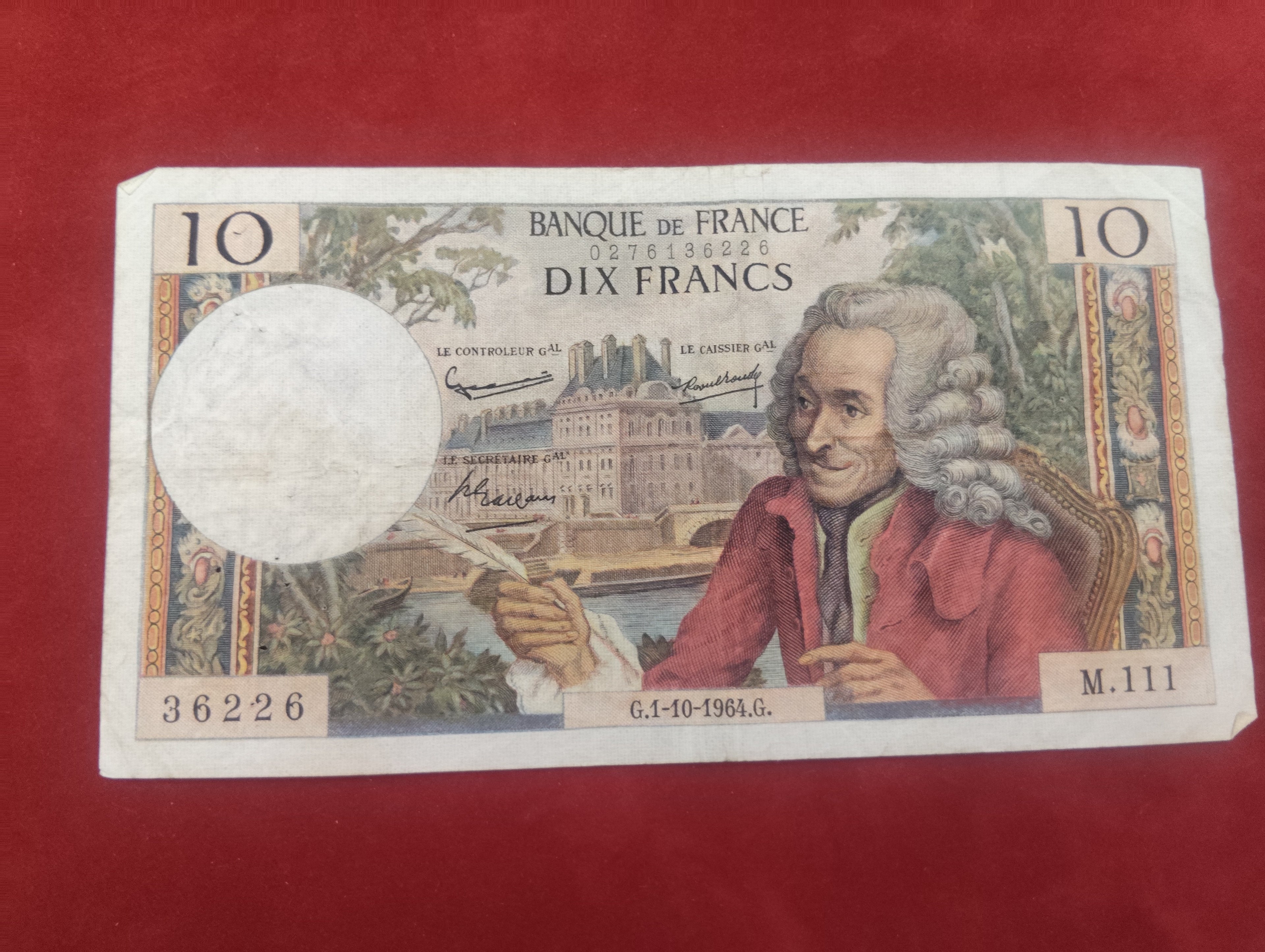 BANK OF FRANCE 10 DIX FRANCS (Y179)