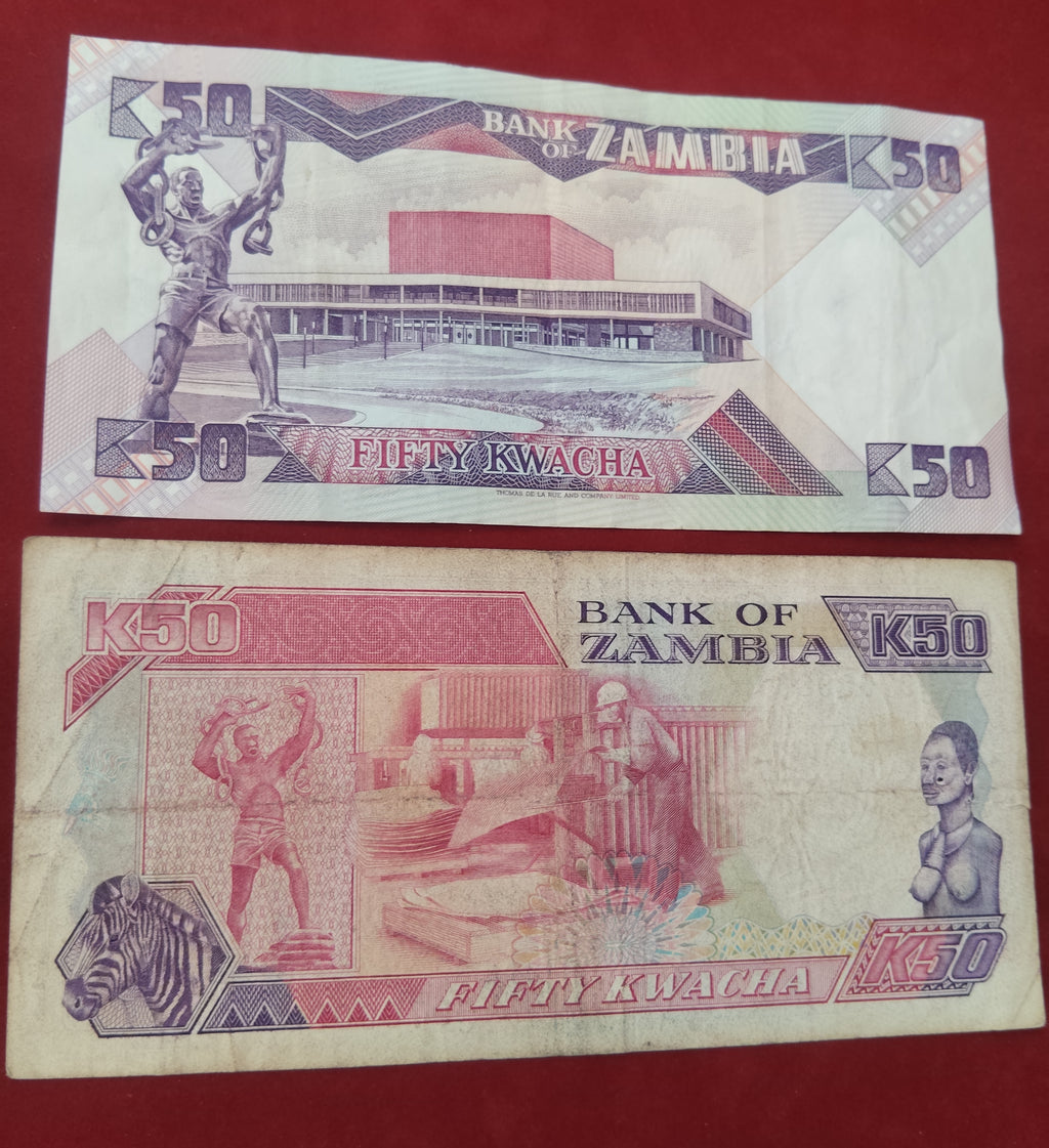 BANK OF ZAMBIA 50 KWACHA (C768)