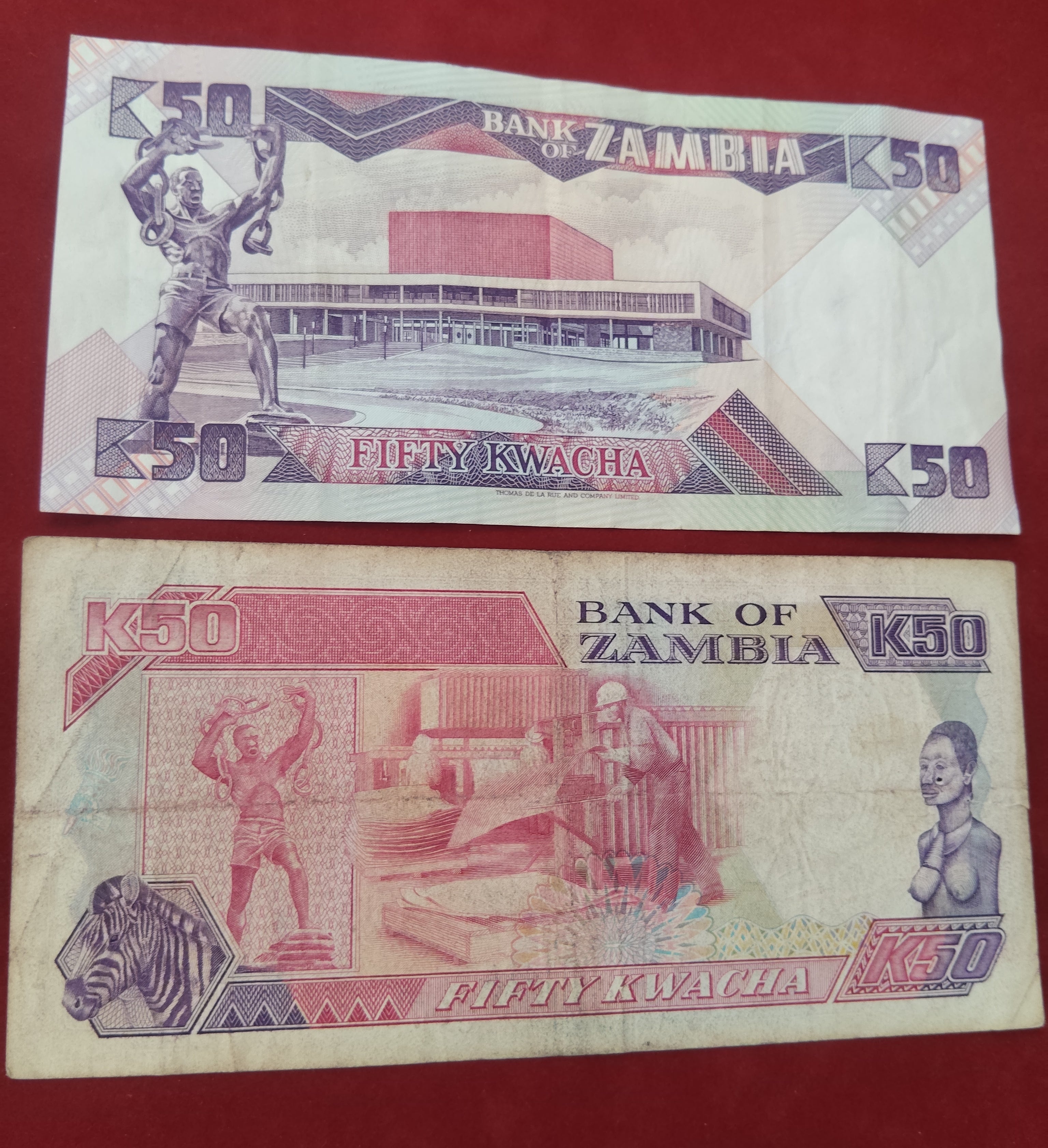 BANK OF ZAMBIA 50 KWACHA (C768)