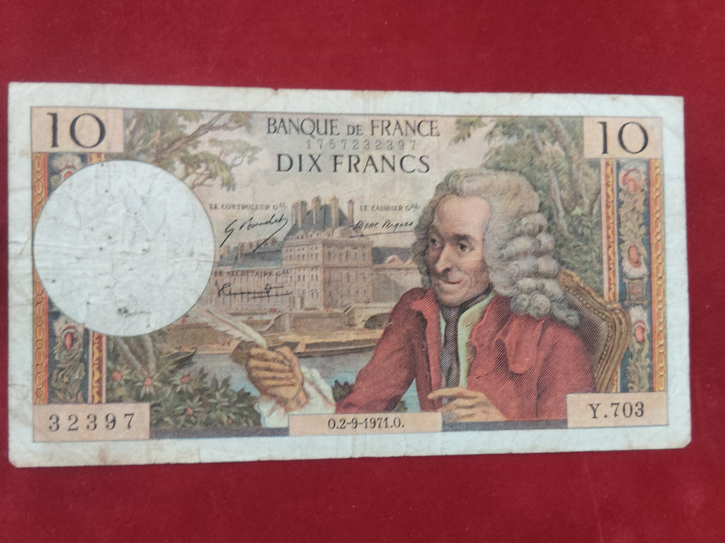 BANK OF FRANCE 10 FRANCS (D123)