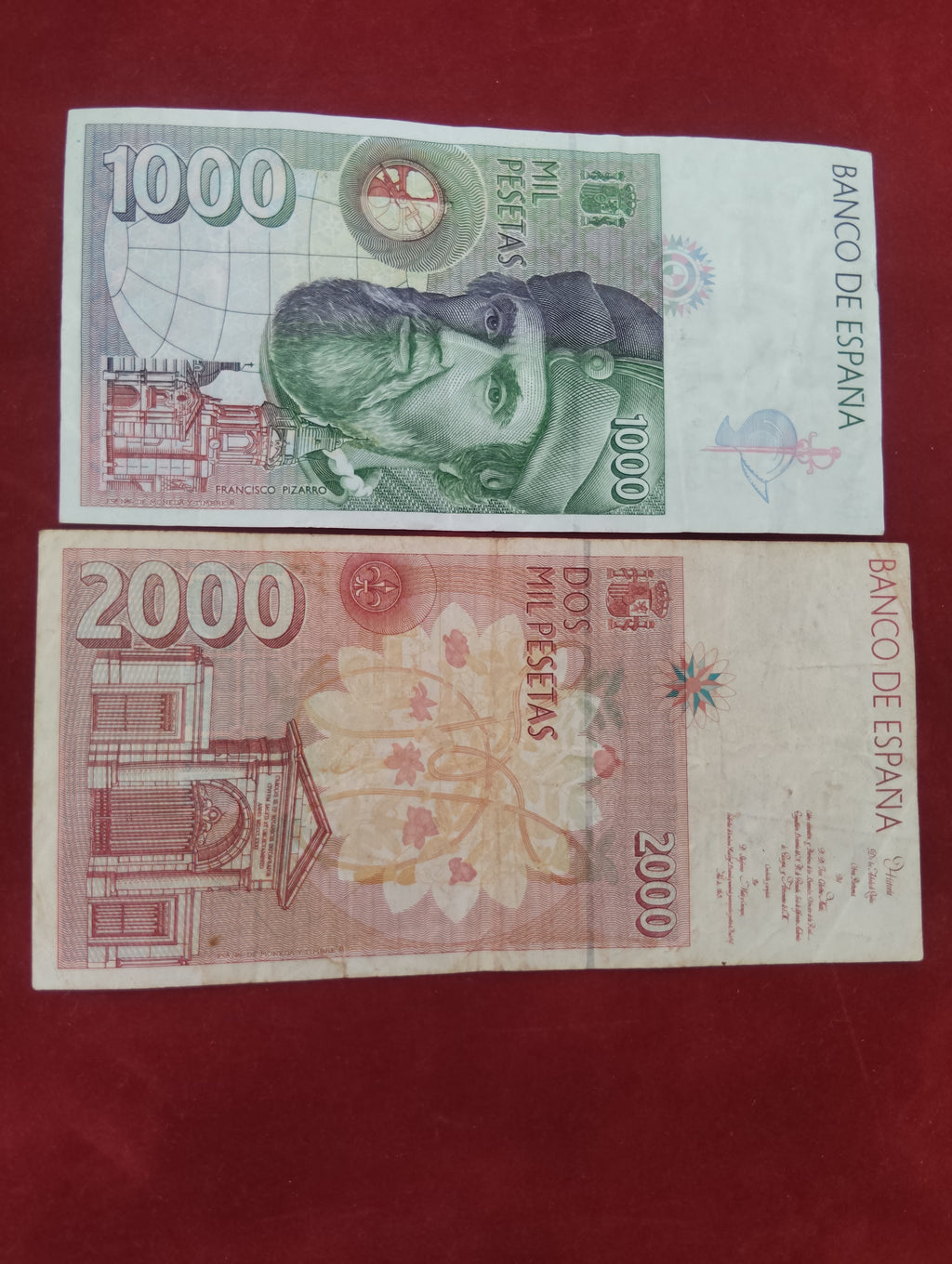 BANK OF SPAIN 1000 ,2000 PESETAS (Y226)