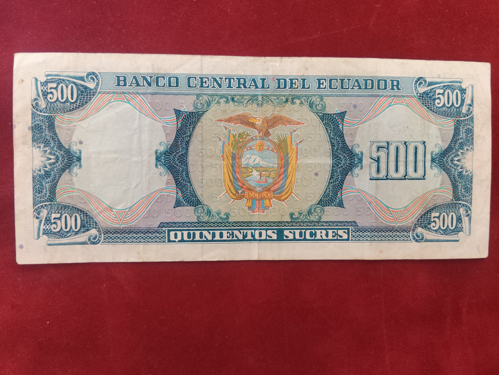 CENTRAL BANK OF ECUADOR 500 SUCRES (C545)