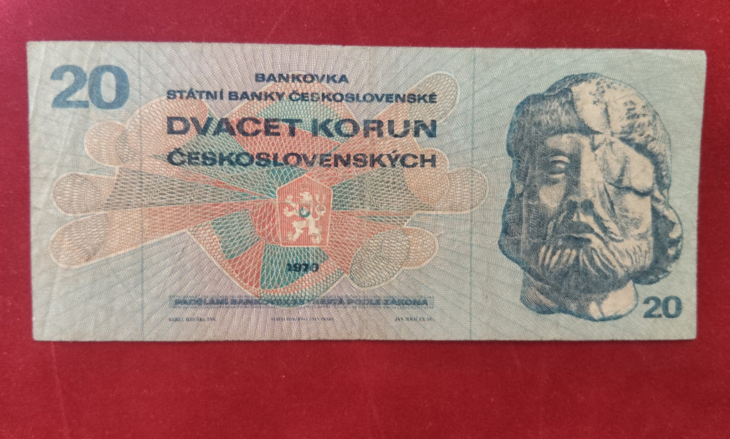 STATE BANK OF CZECHOSLOVAKIA 20 KORUN (C527)