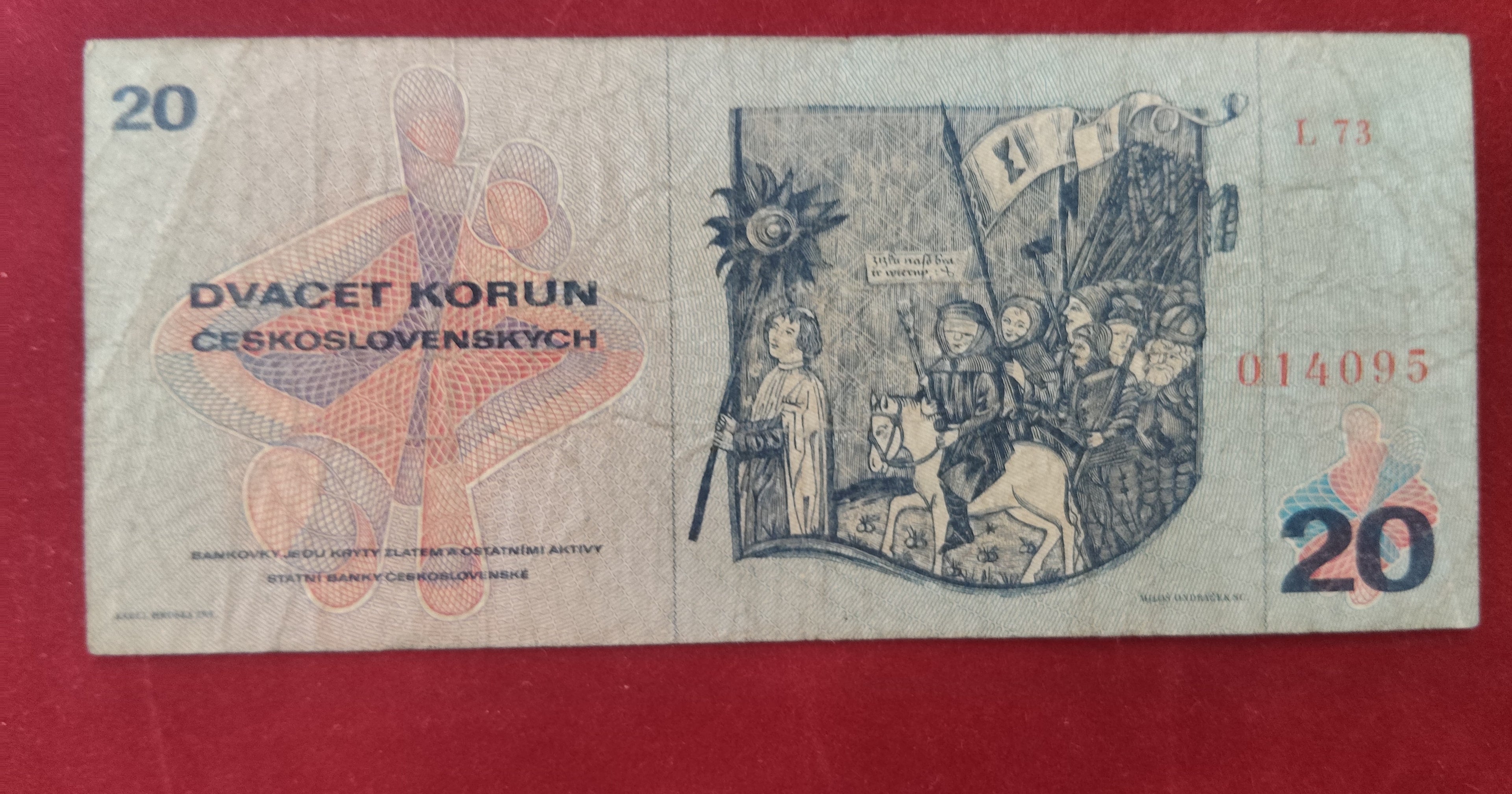 STATE BANK OF CZECHOSLOVAKIA 20 KORUN (C527)