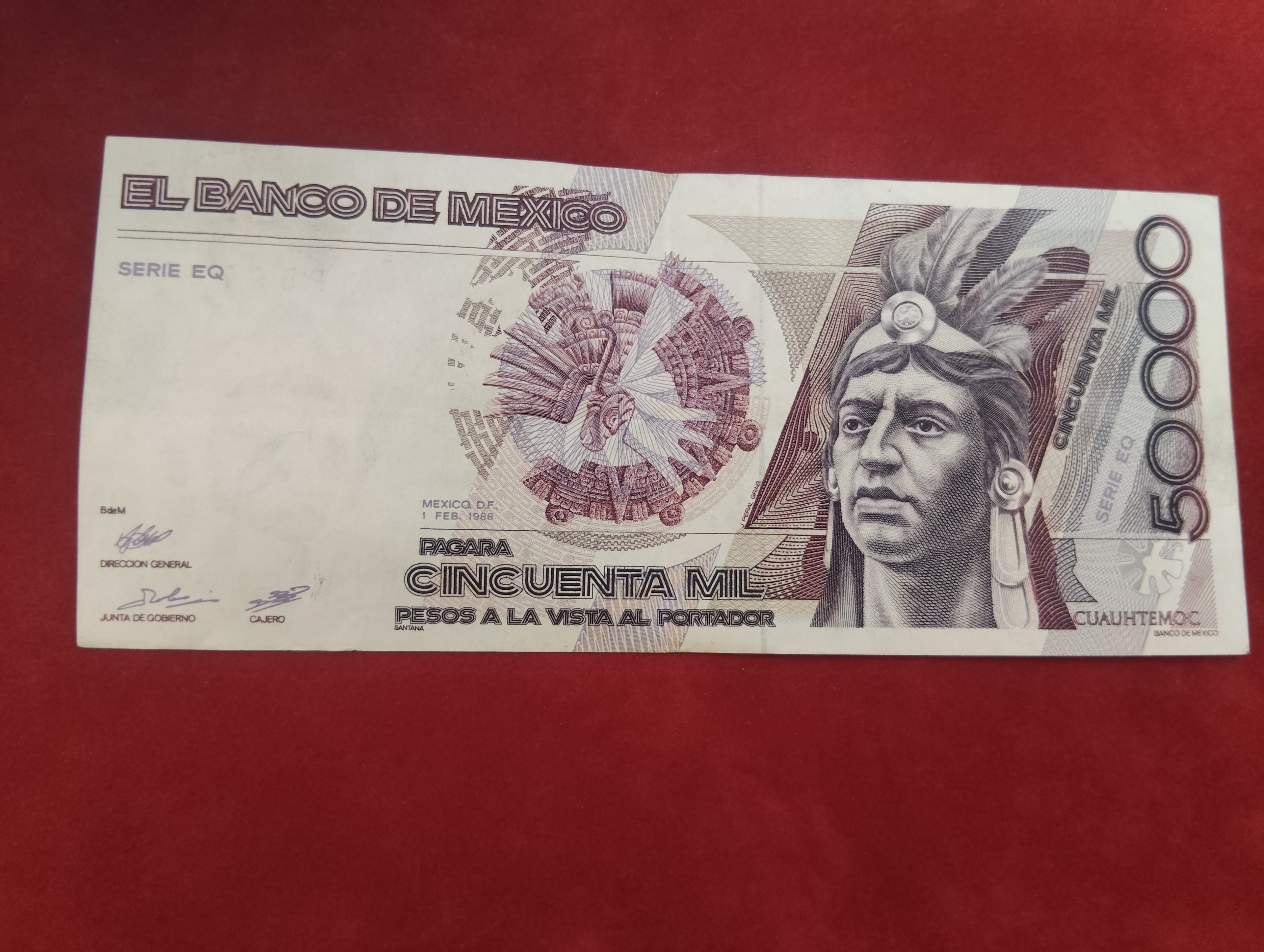 BANK OF MEXICO 50,000 PESOS (C671)