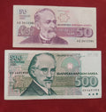 NATIONAL BANK OF BULGARIAN 50 , 500 leva (C668)