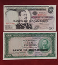 BANK OF MOZAMBIQUE 50 ,100 ESCUDOS (C433)