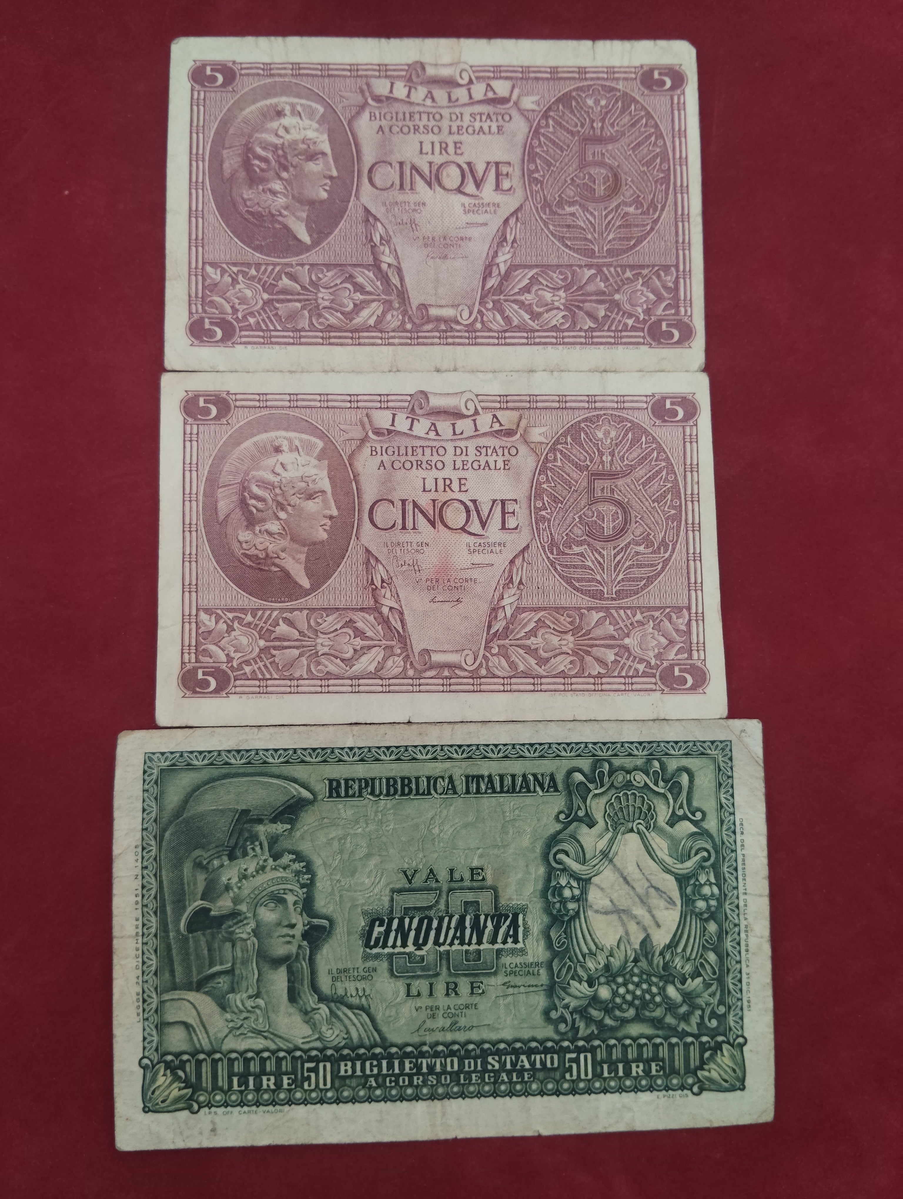 BANK OF ITALIA 5 , 50 LIRE (D171)