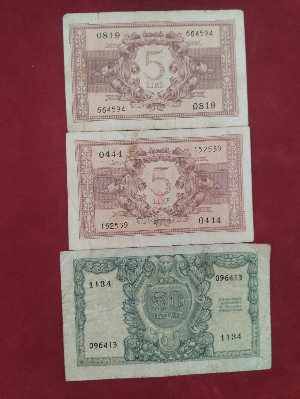 BANK OF ITALIA 5 , 50 LIRE (D171)
