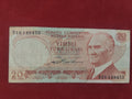 CENTRAL BANK OF TURKEY 20 LIRA (D609) JB