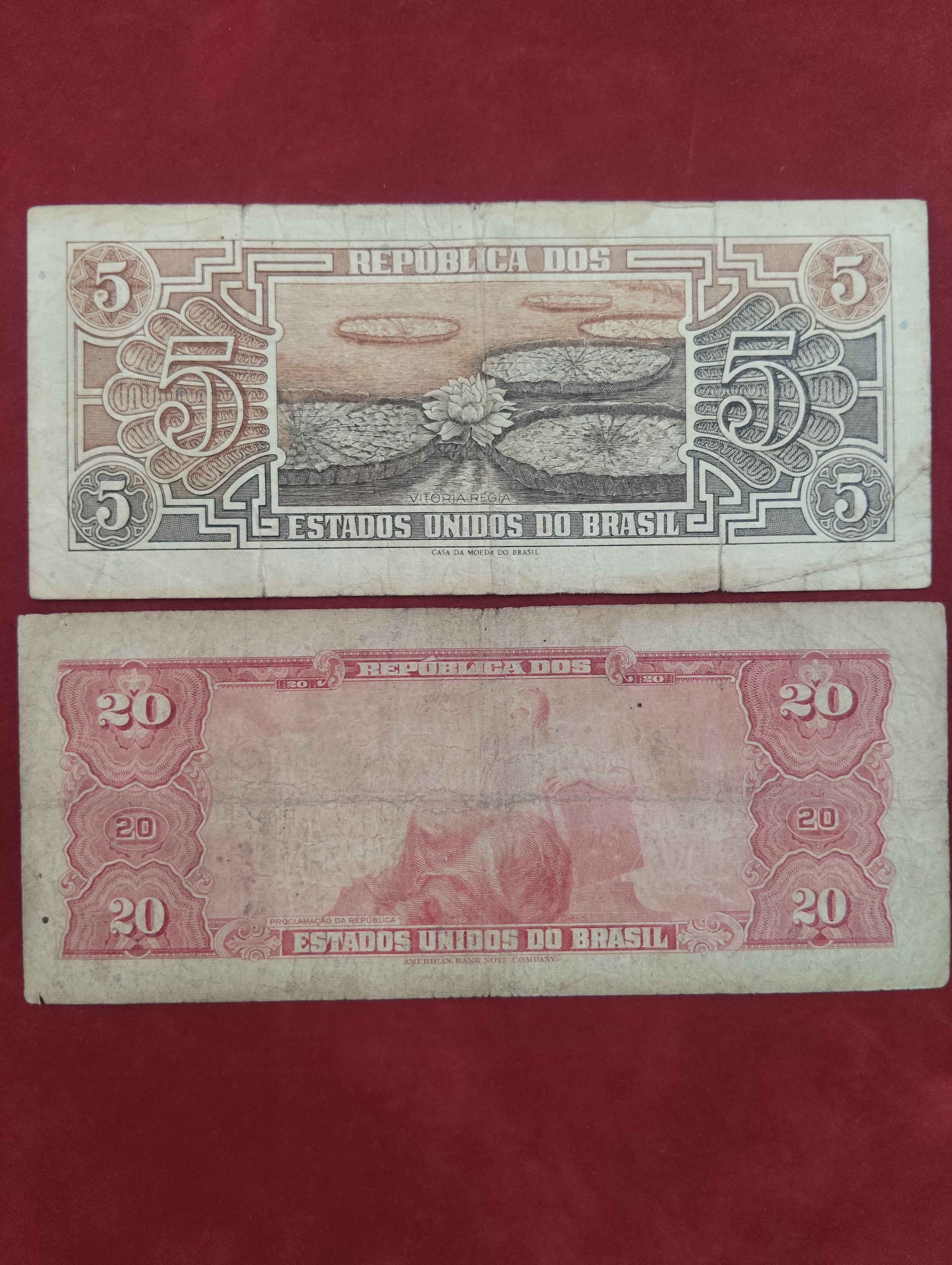 NATIONAL BANK OF TREASURY 5 ,20 CRUZEIROS (C903)