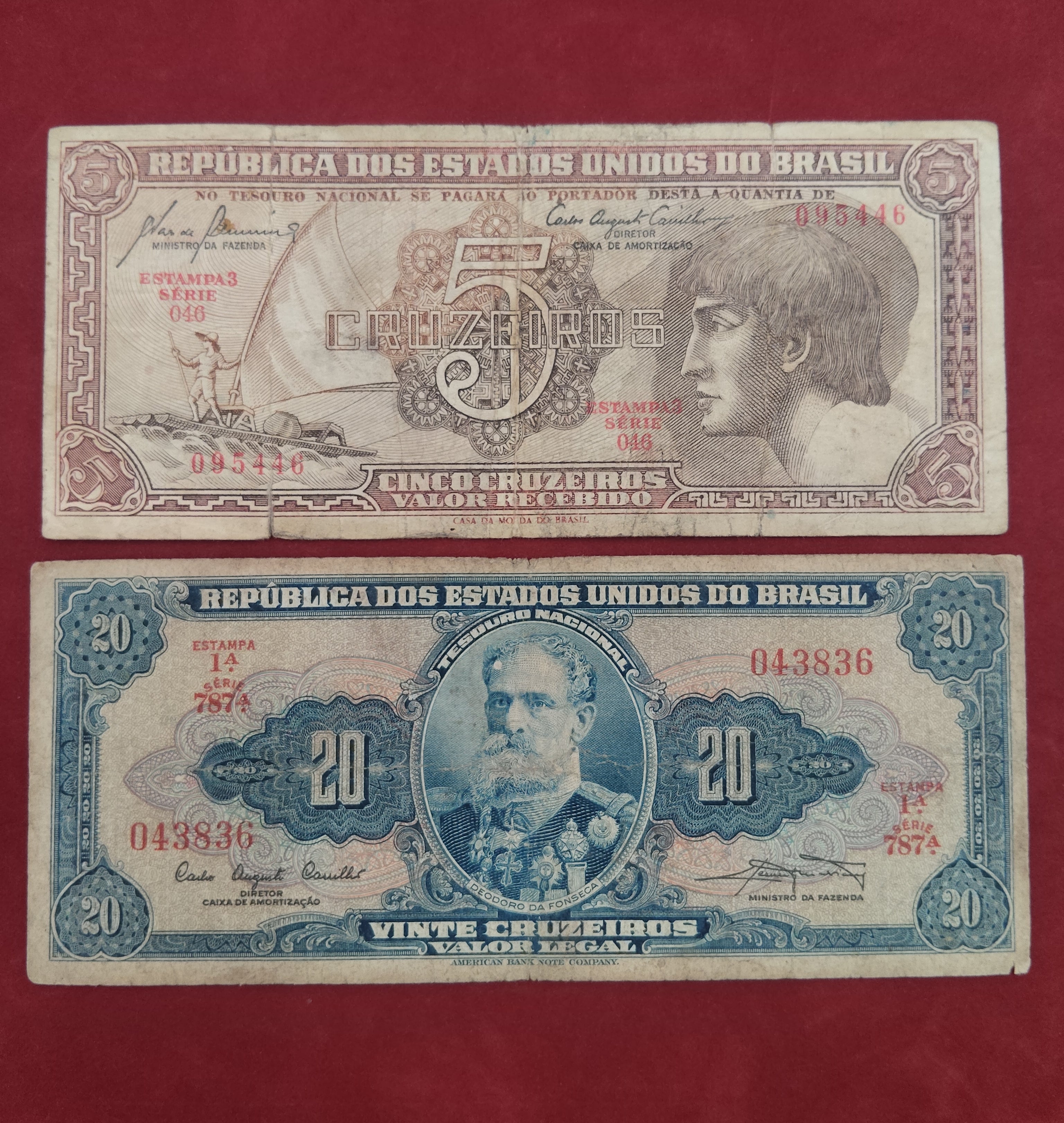 NATIONAL BANK OF TREASURY 5 ,20 CRUZEIROS (C903)