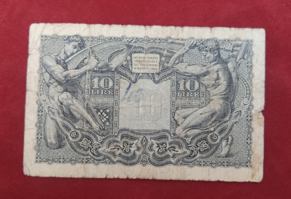 BANK OF ITALY 10 LIRE (D634)