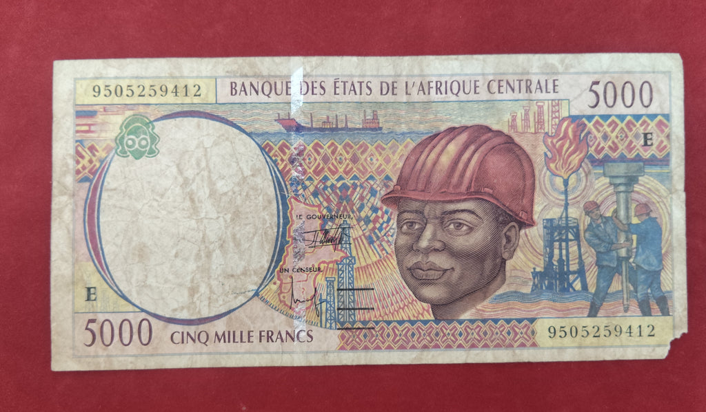 BANK OF CENTRAL AFRICAN STATES 5000 FRANCS (C530)