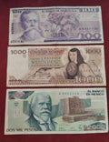 BANK OF MAXICO 100 ,1000 ,2000 PESOS (C999)