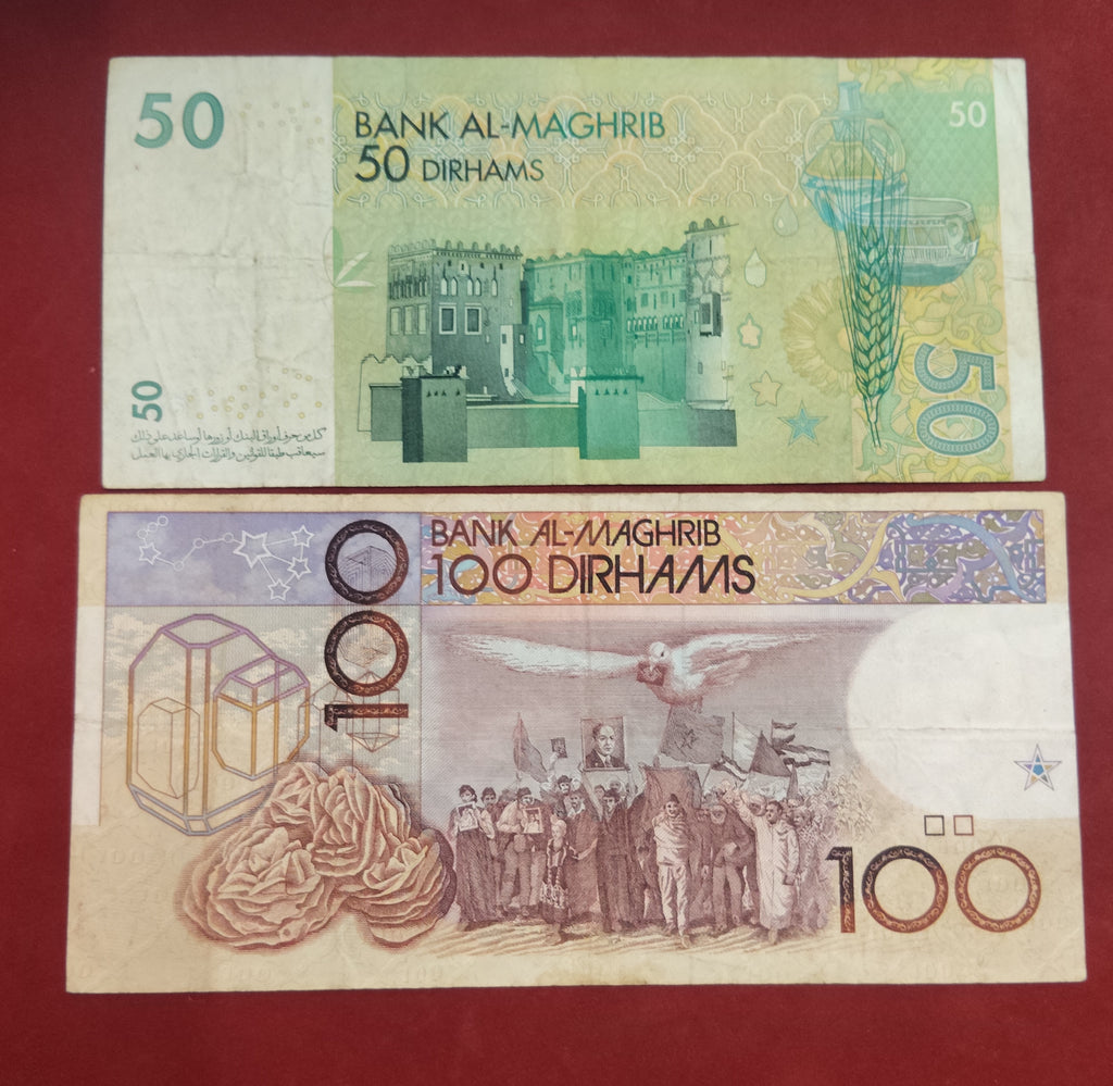 BANK OF AL-MAGHRIB 10 ,50 ,100 DIRHAMS (D247)