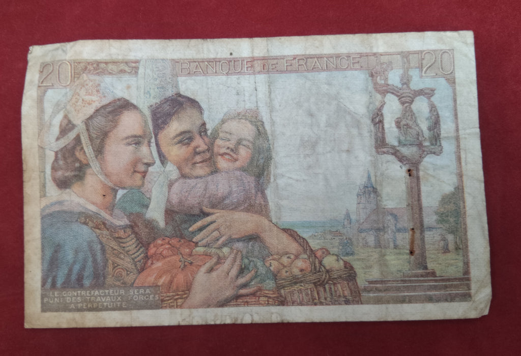 BANK OF FRANCE 20 FRANCS (982)