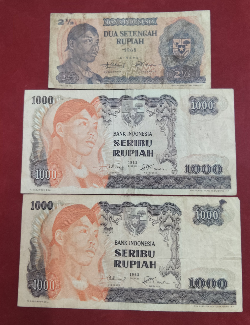 BANK OF INDONESIA 2 1/2 , 1000 RUPIAH (D51)