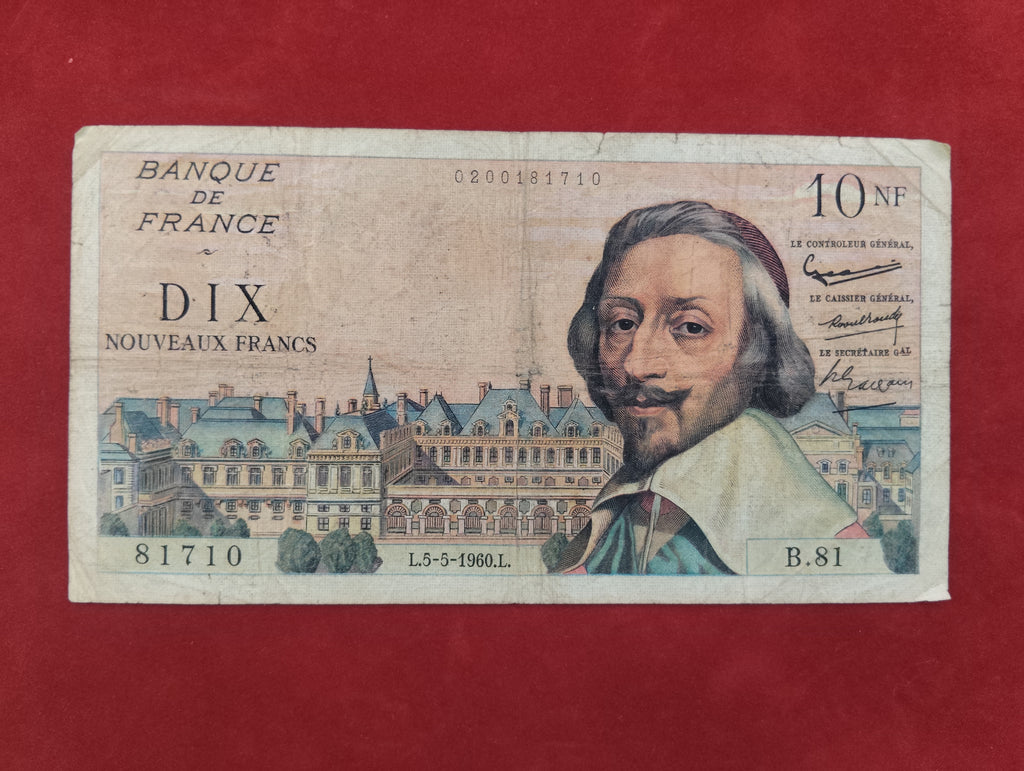 BANK OF FRANCE 10 NOUVEAUX FRANCS&nbsp;
